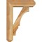 Ekena Millwork Balboa Craftsman Rough Sawn Bracket w/ Offset Brace, Western Red Cedar, 6"W x 18"D x 26"H BKT0604X18X26BOA04RWR - alternate 4